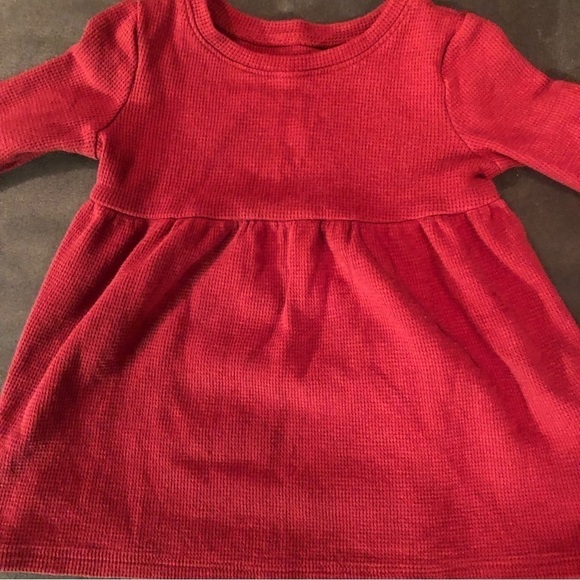 Red Long Sleeve Old Navy Dress Size 12-18 Months - Picture 5 of 5
